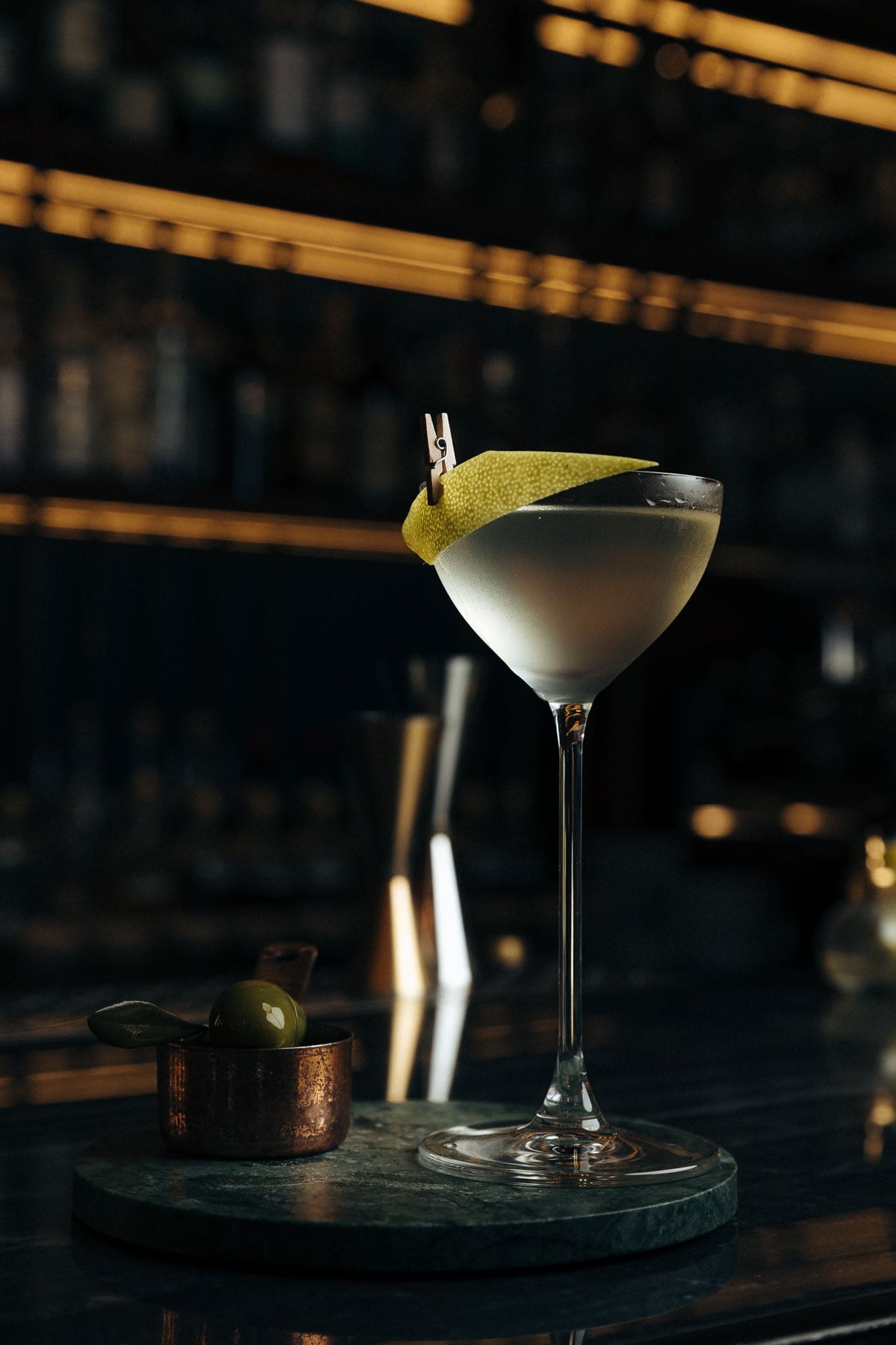 Signature cocktail at Chef's Corner bar