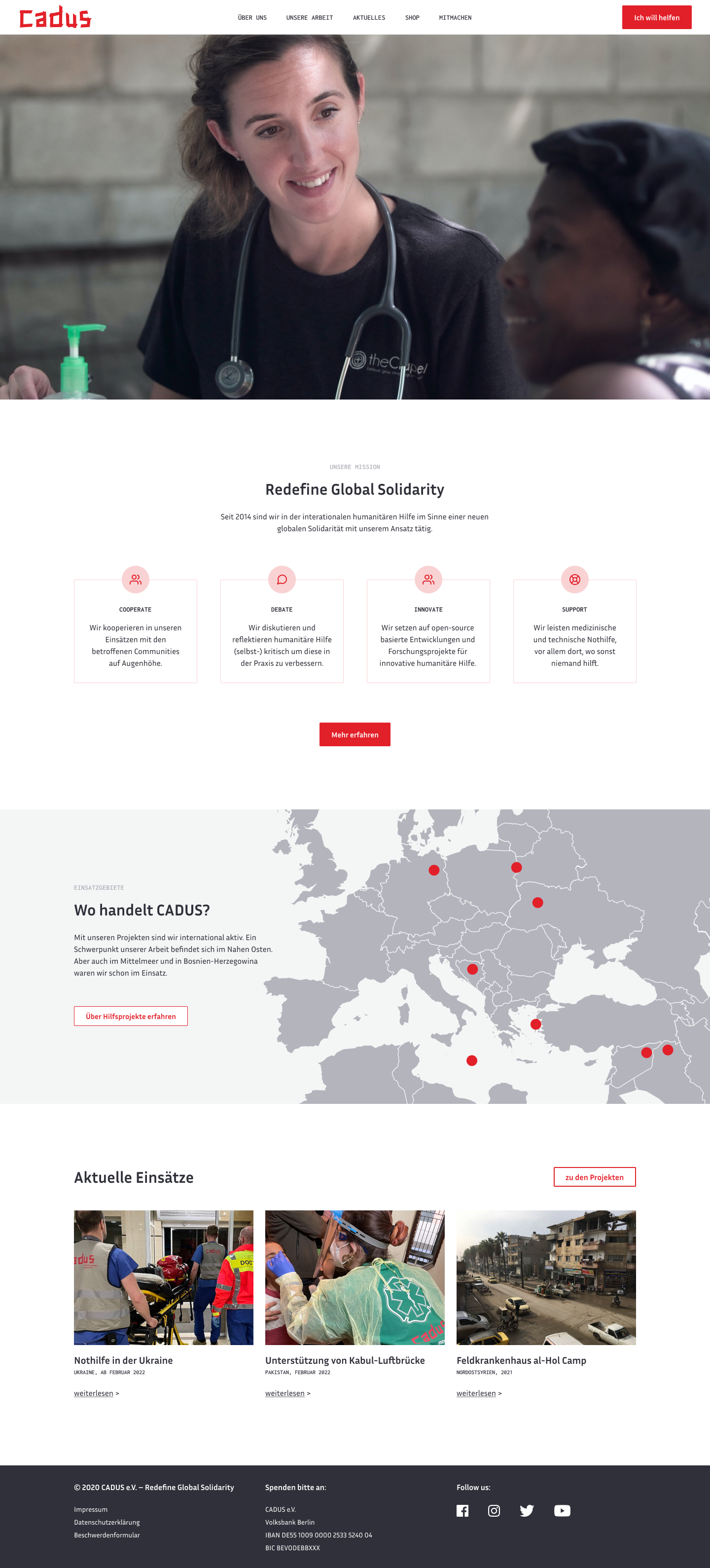 Home page redesigned