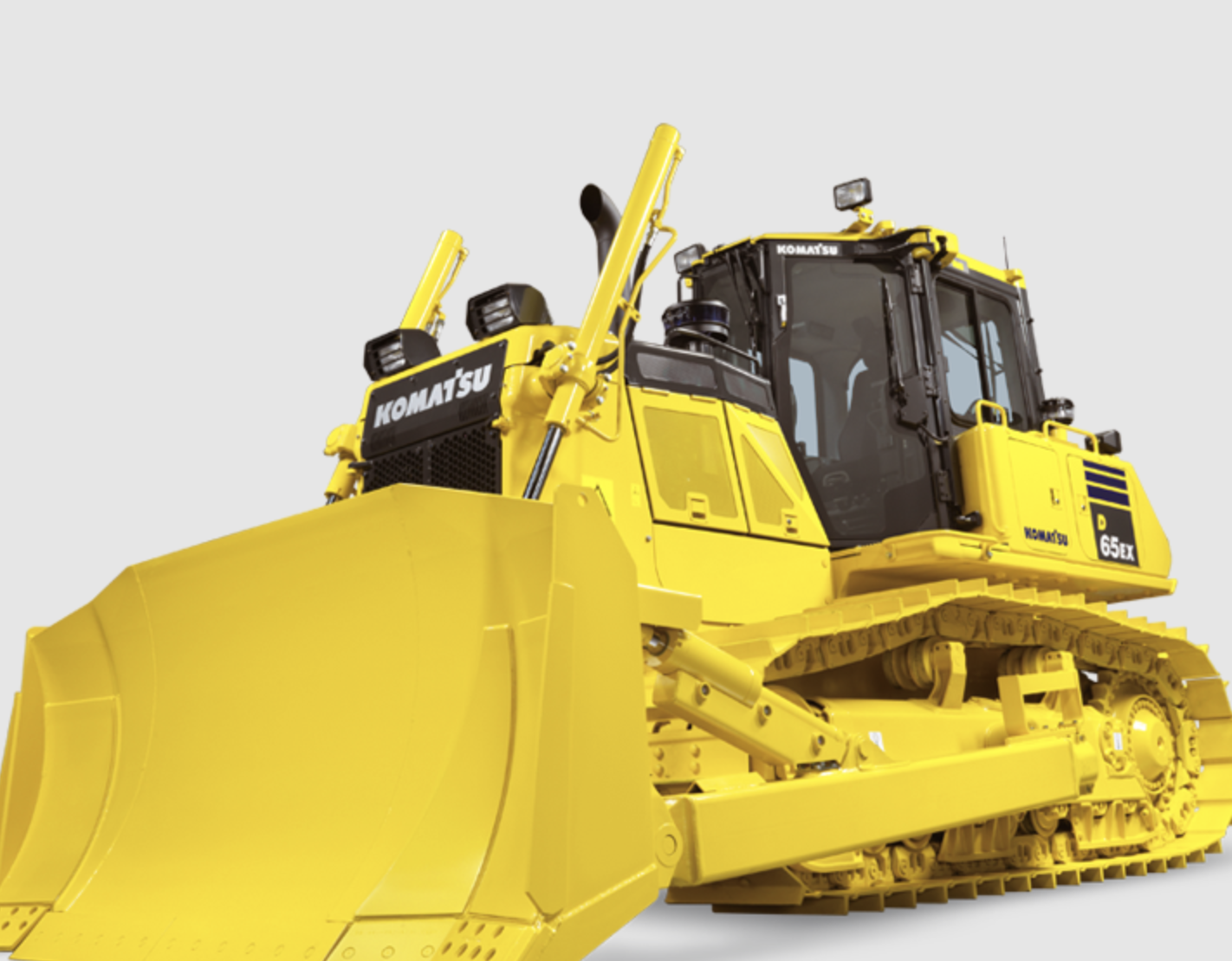 Komatsu D65 Dozer pushing soil