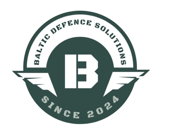 Logo of Baltic Defence Solutions featuring a stylized 'B', wings, and the text 'Since 2024', symbolizing security, innovation, and reliability.