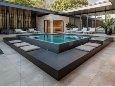 Piscine contemporaine