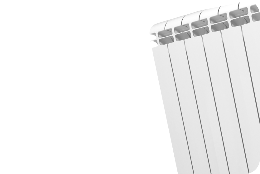 Раздел, показывающий радиаторы отопления в магазине инженерной сантехники 