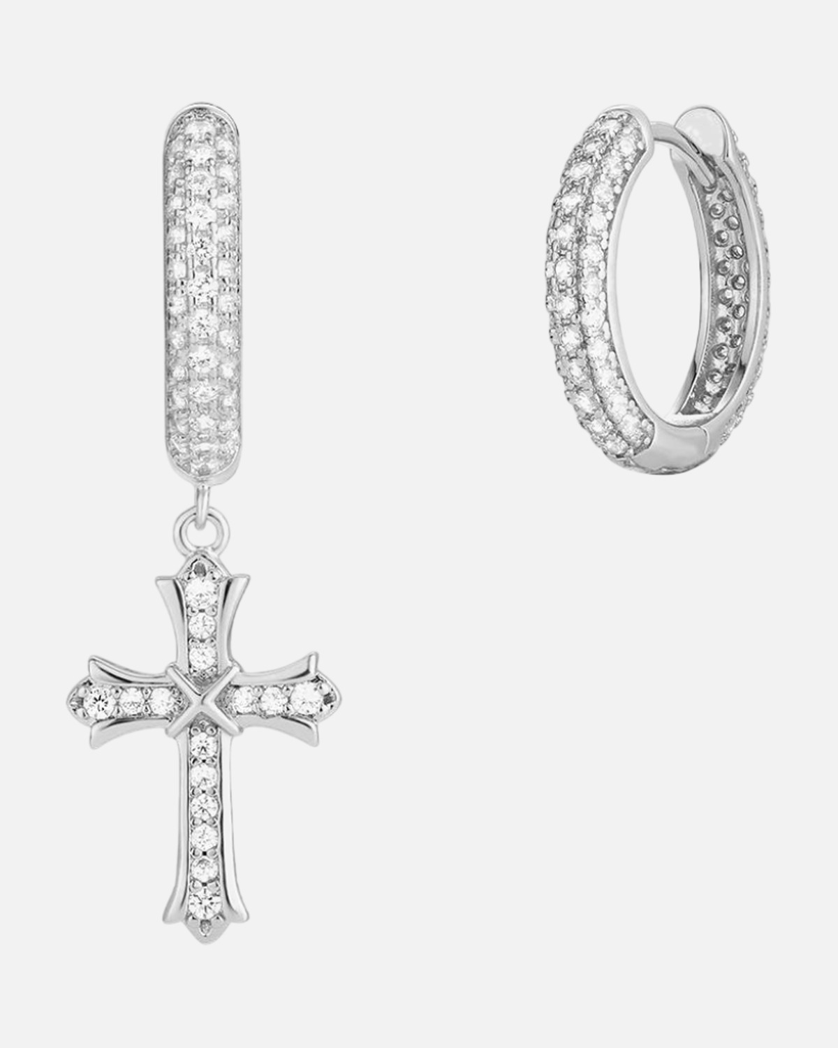 Cross Hoop Earrings ICED KYIV