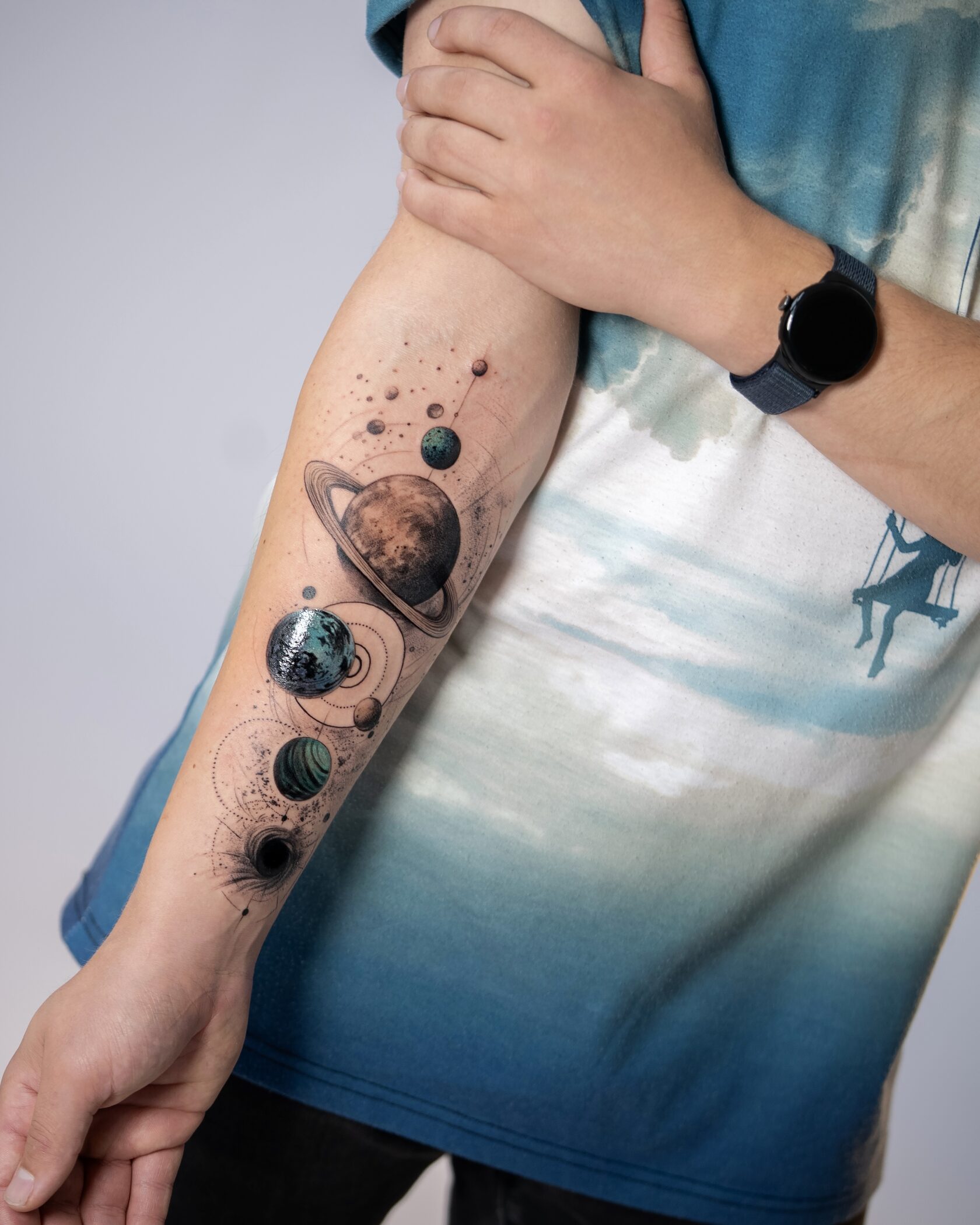 Konzeptionelles Tattoo aus dem Brennnessel Studio Berlin