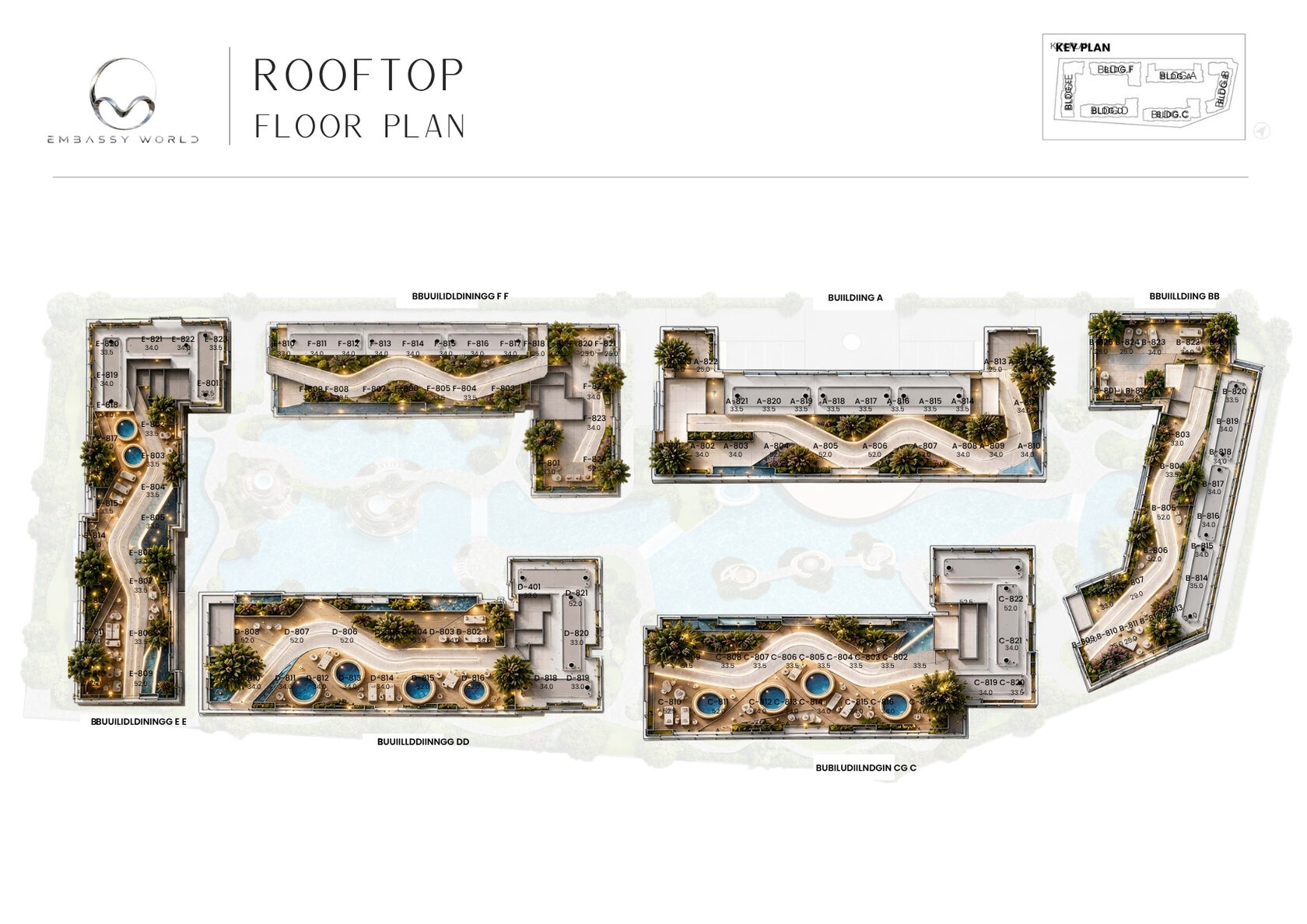 Embassy World Pattaya rooftop floor plan