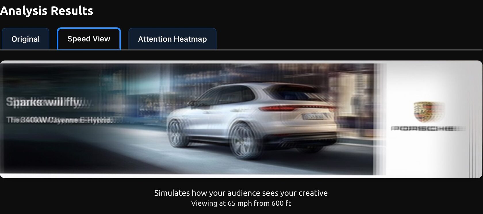 Speed view screenshot