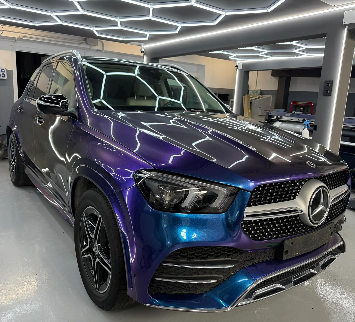 Mercedes-Benz GLE: Colour PPF & chrome blackout — Top Level Auto