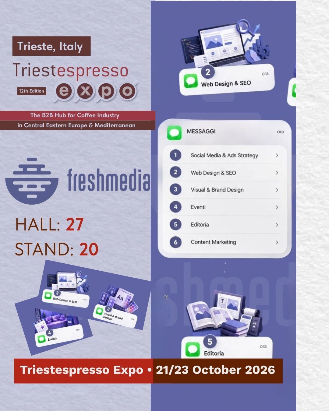 Freshmedia - Triestespresso Expo booth