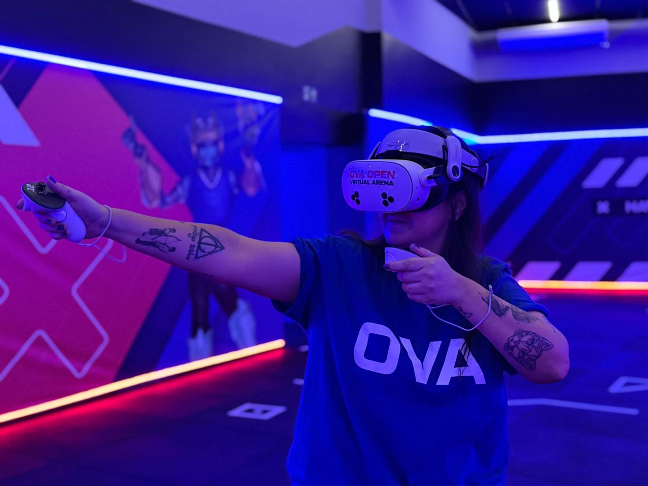 Interior da OVA Open VR em São Paulo