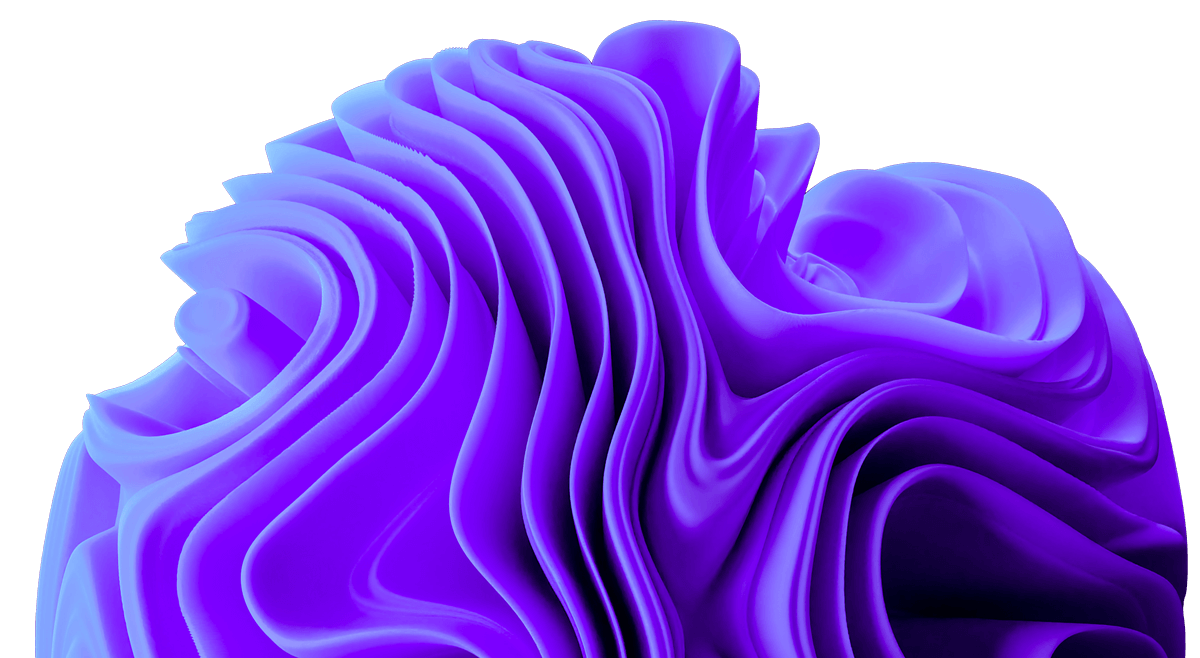 сиреневый абстрактный 3д элемент
