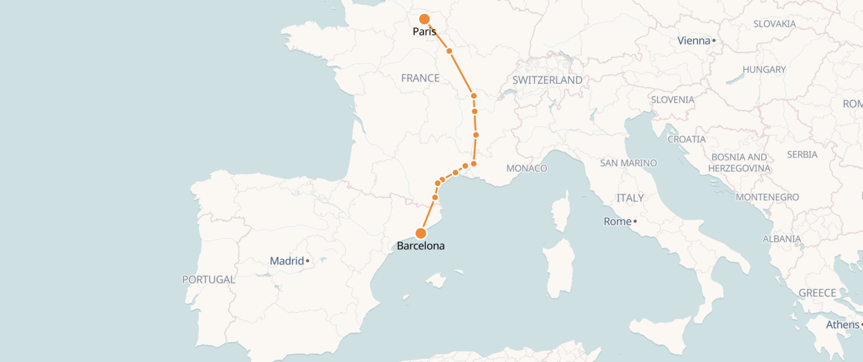 trains from paris to barcelona march 11 2025