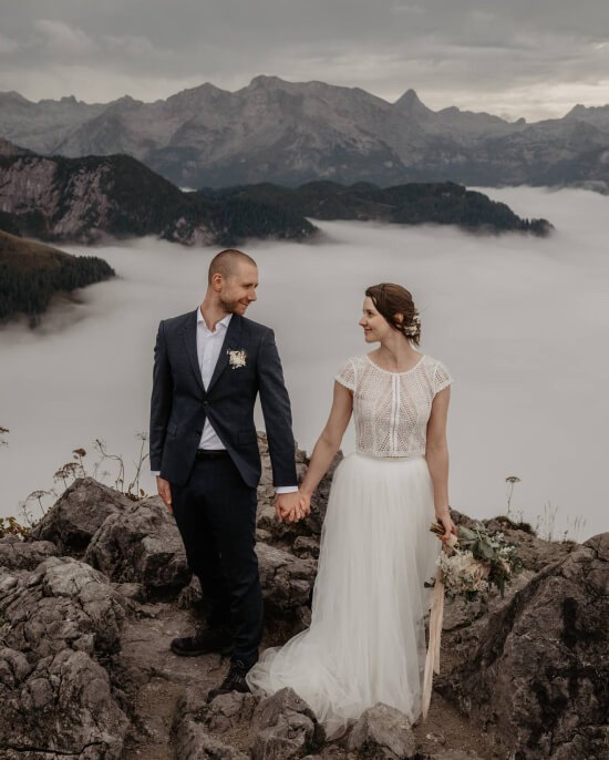 Adventurous elopement above the clouds in Berchtesgaden, Bavaria — wild and honest mountain love stories