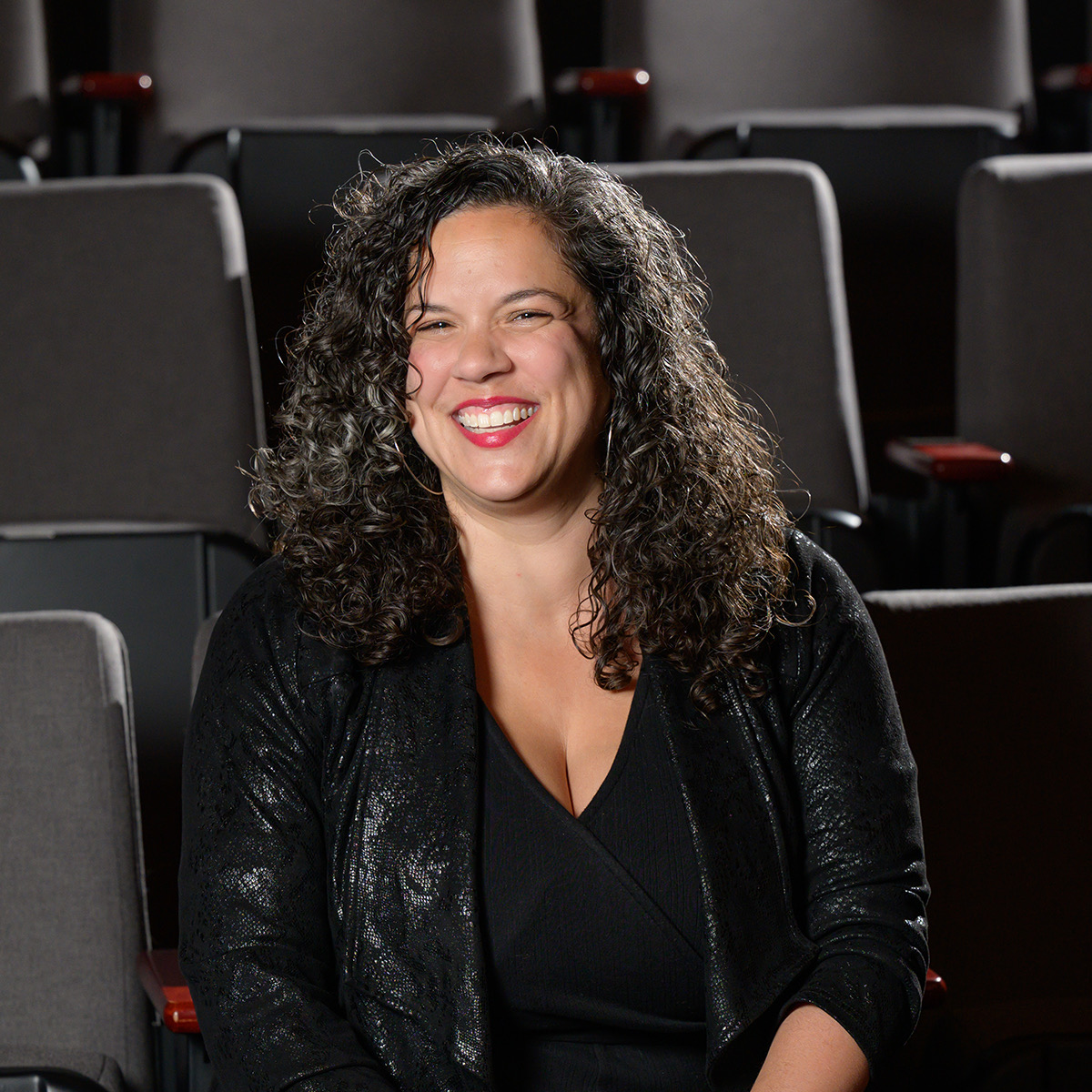Leigh Goldenberg in the Wilma auditorium