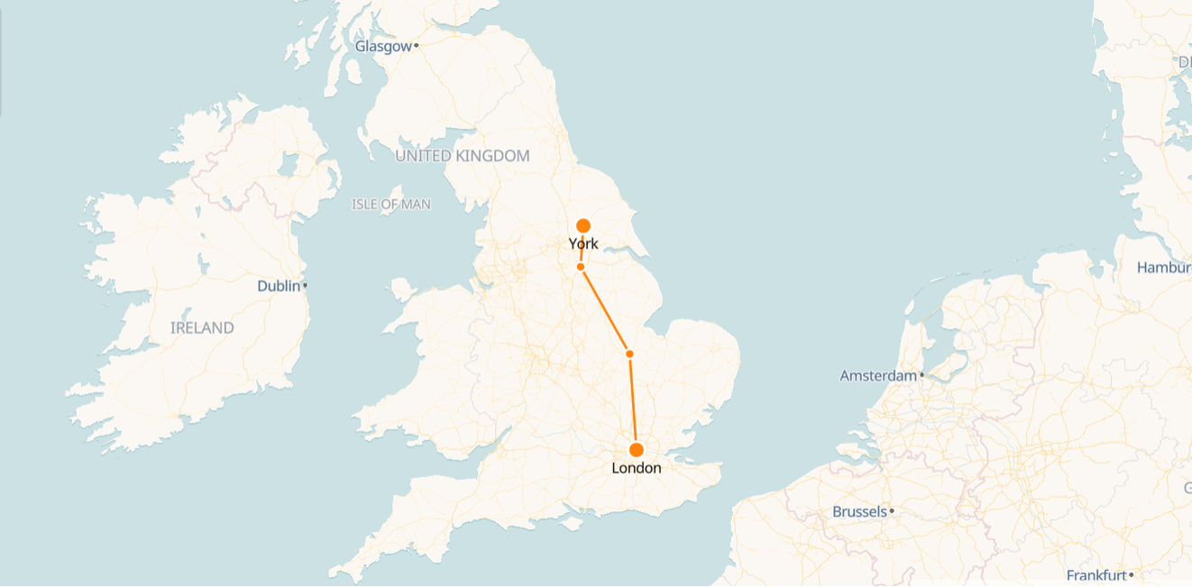 York to London Train Tickets & Schedule