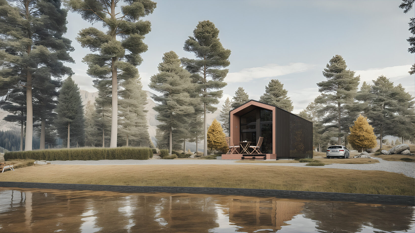 Aberdeen 28 Loft - Prefabricated modular house with loft - Aiger House