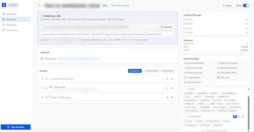 WorkflowHub Workflow Editor zur Konfiguration digitaler Prozesse