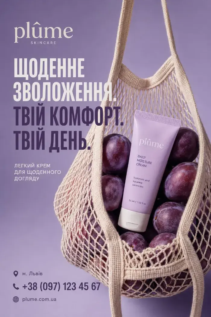 AI creative for Plume cosmetics brand