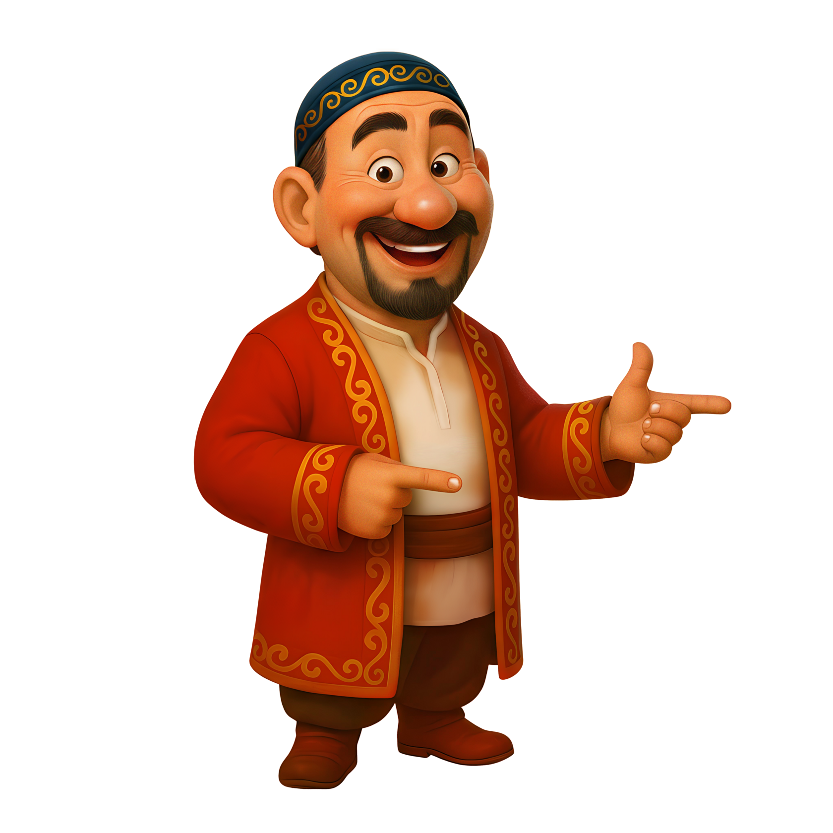 Sembai Hauptillustration – kasachische Motive