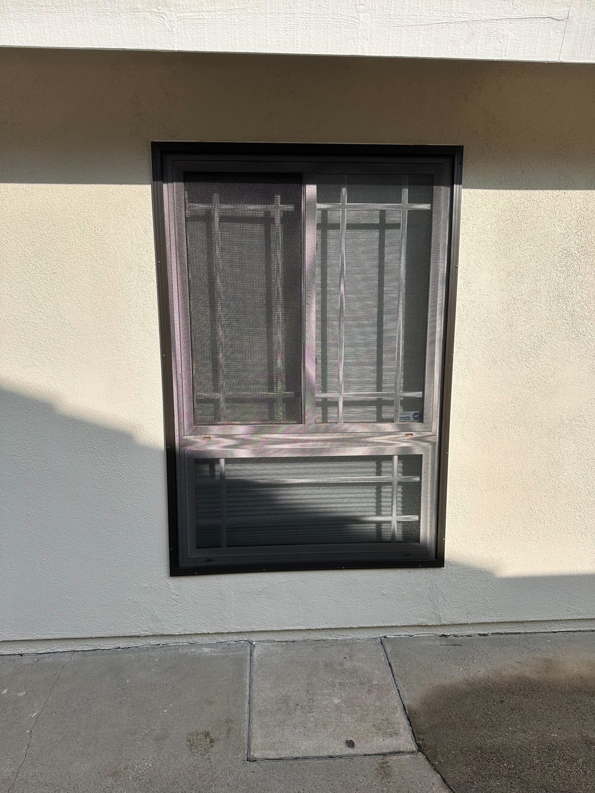 Security window screen installed in Cerritos, CA