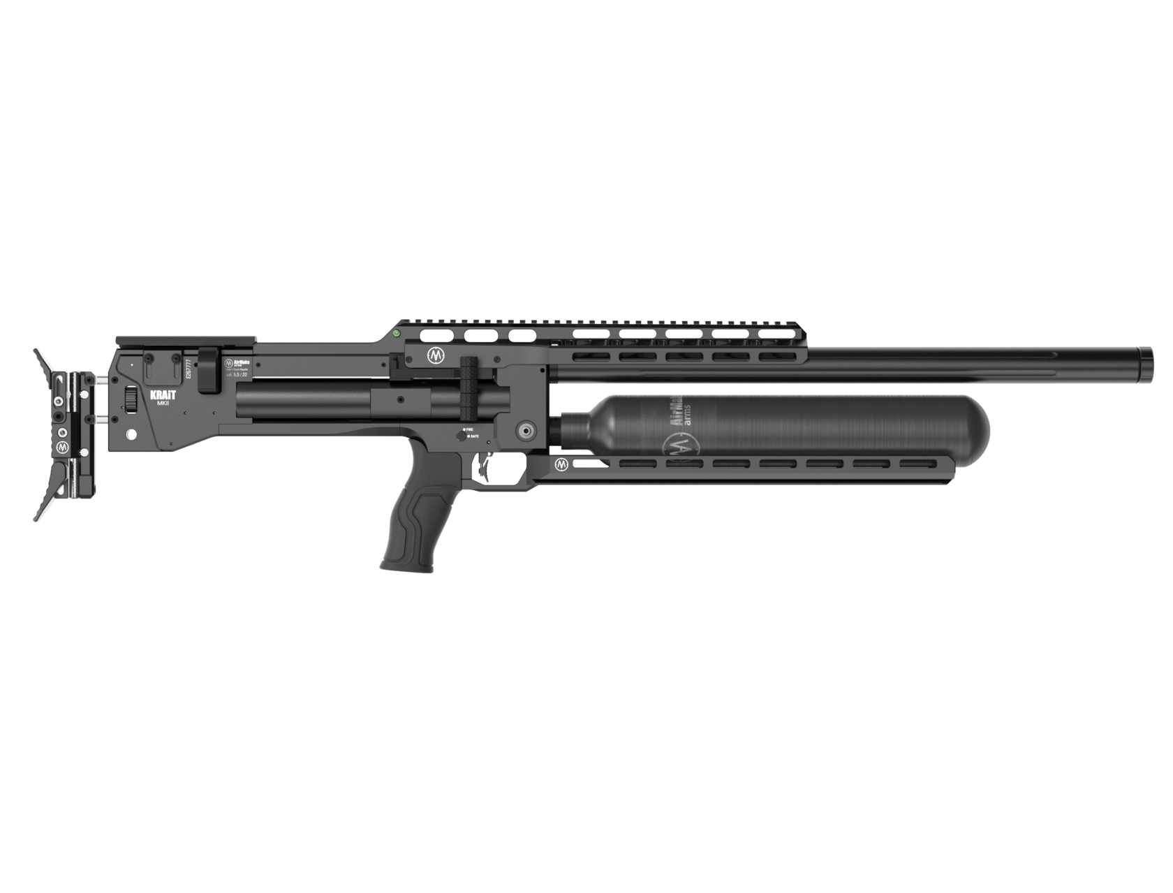 AirMaks Krait MK2 Pro X HP extra high power next gen tactical bullpup rifle black color