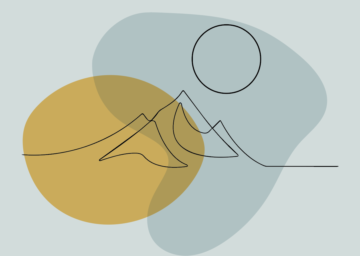 Minimalist Mountain Drawing