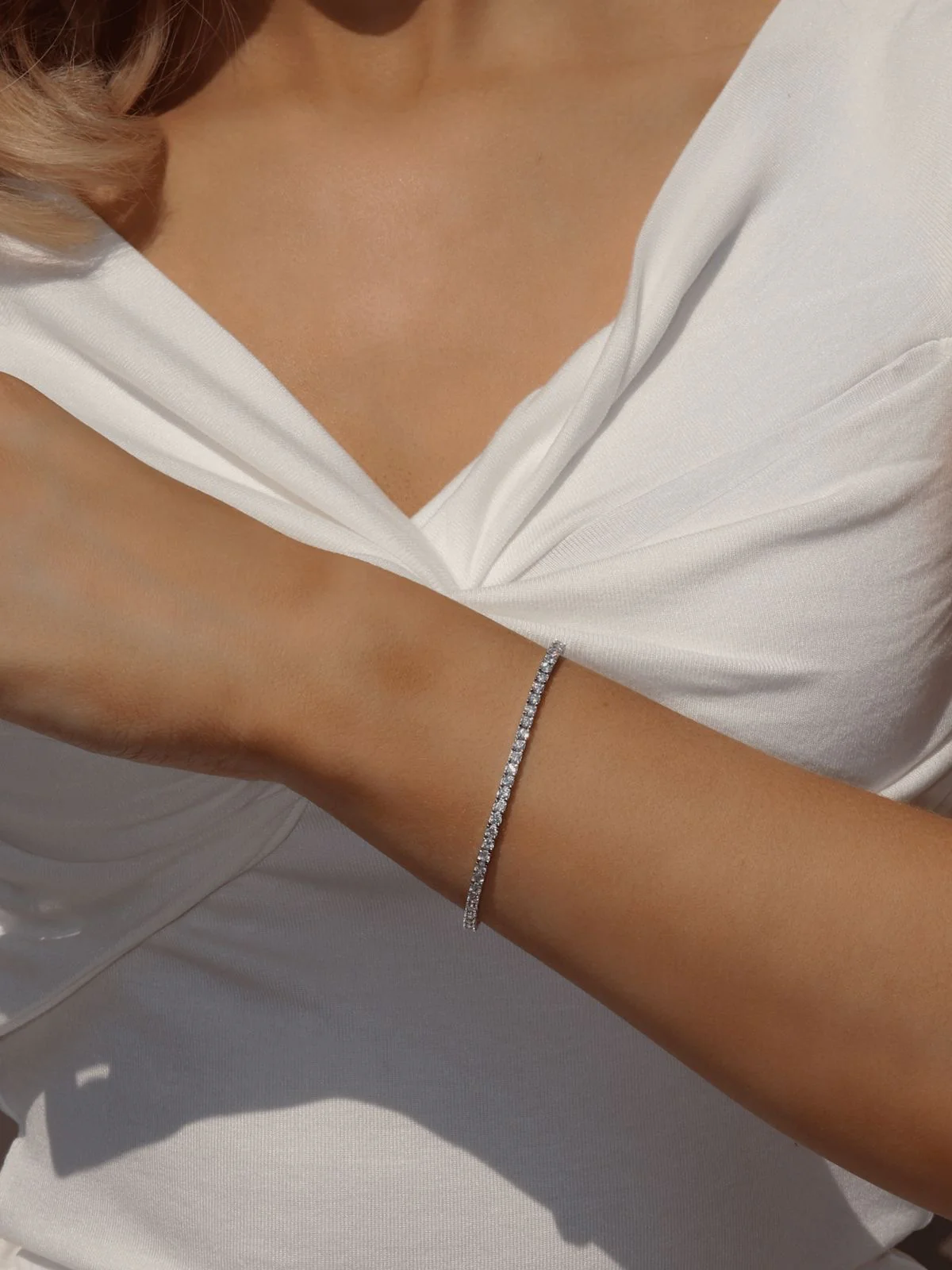 Tennis 3mm Bracelet Steel ICED KYIV