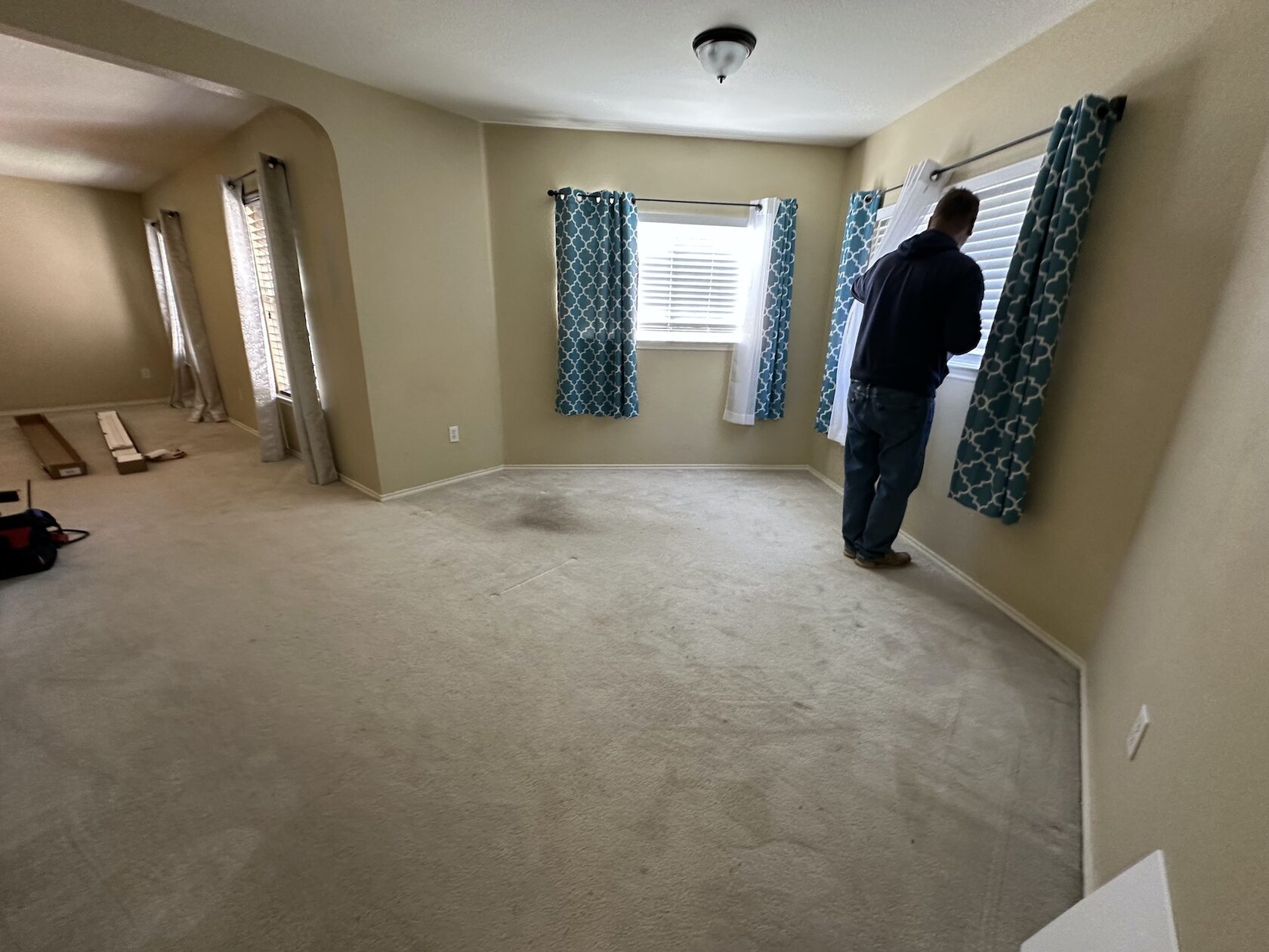 Before photo of two rooms remodeling project in Cedar Park TX