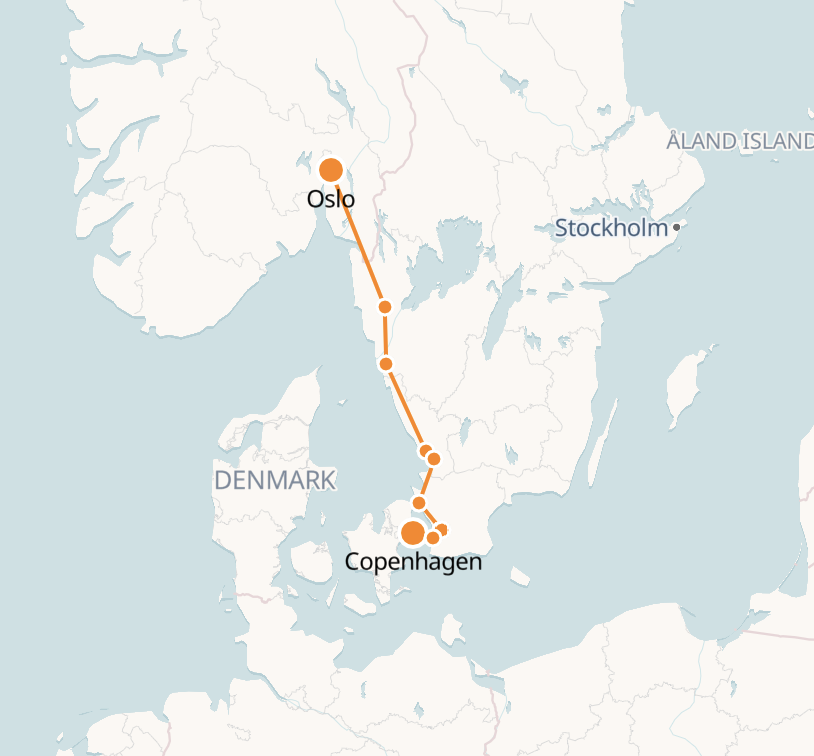 Train From Copenhagen to Oslo | Tickets & Timetable - NORWAY TRAINS