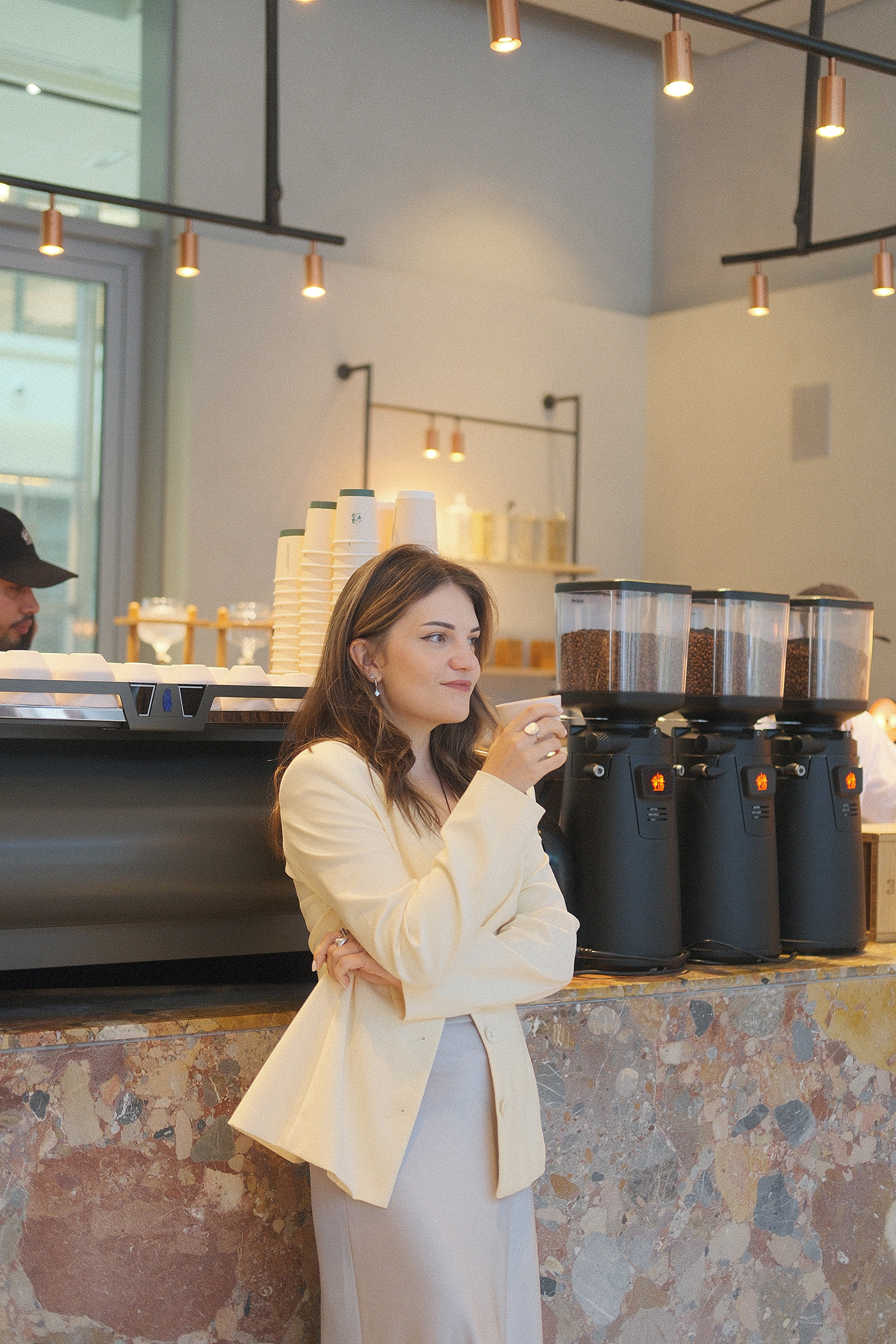 Coffee expert at work