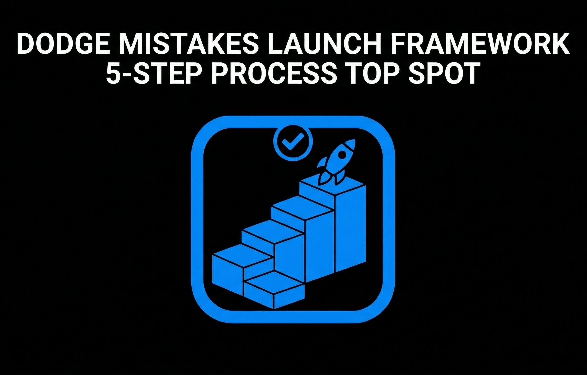 Dodge Mistakes Launch Framework 5-step Process Top Spot