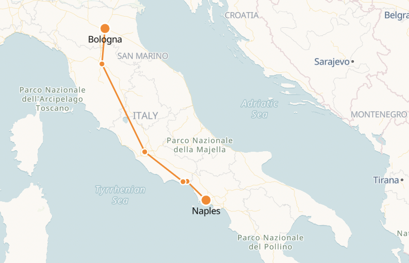 Tren Bolonia Roma