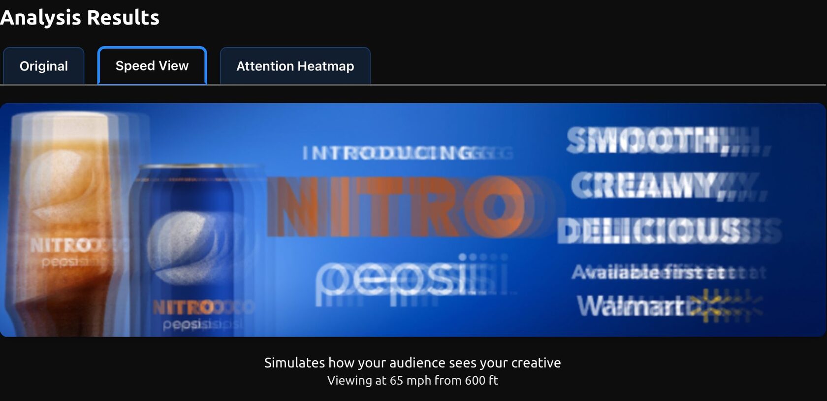 Speed view screenshot