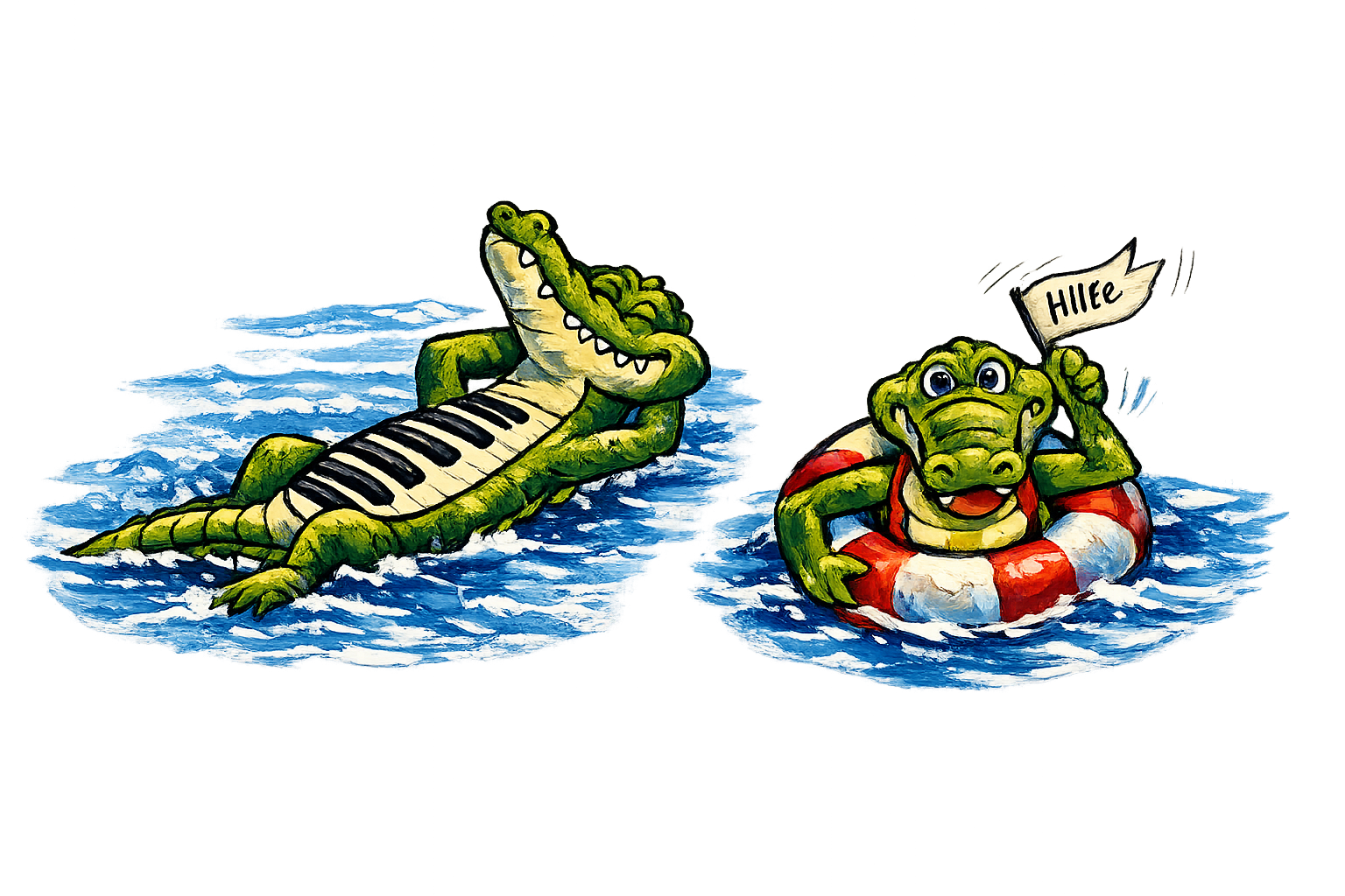 Kroki im Wasser — mit einer guten Basis fühlt sich Musik leicht an