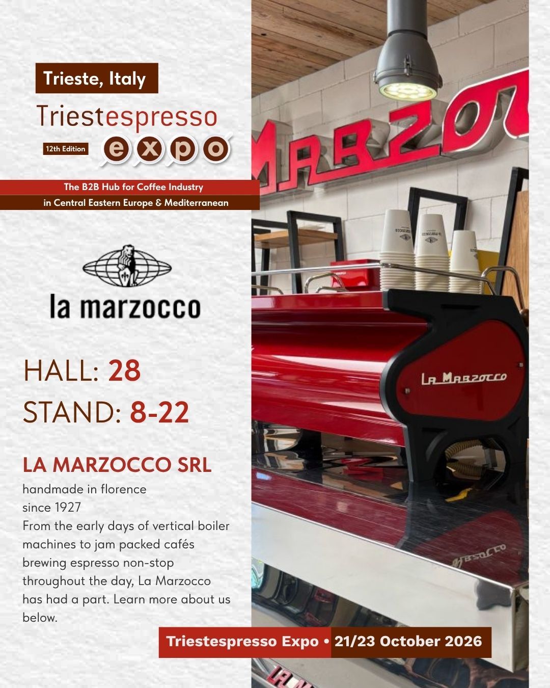 La Marzocco - Triestespresso Expo booth