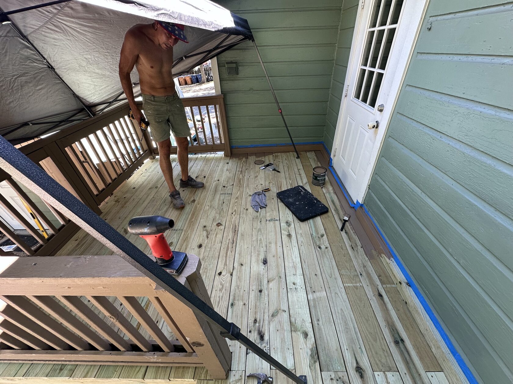 Porch and stair restoration Austin TX — process photo 15 of 23