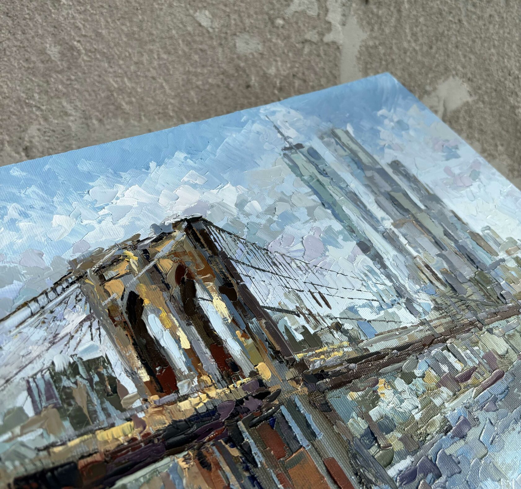 Brooklyn Bridge oil painting for sale, USA New York