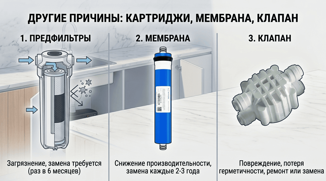 Очистка воды обратным осмосом и получение минералов из продуктов питания