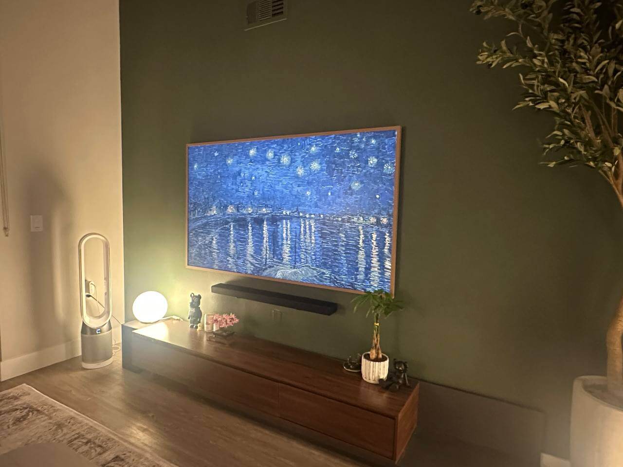 Large TV wall mount installation