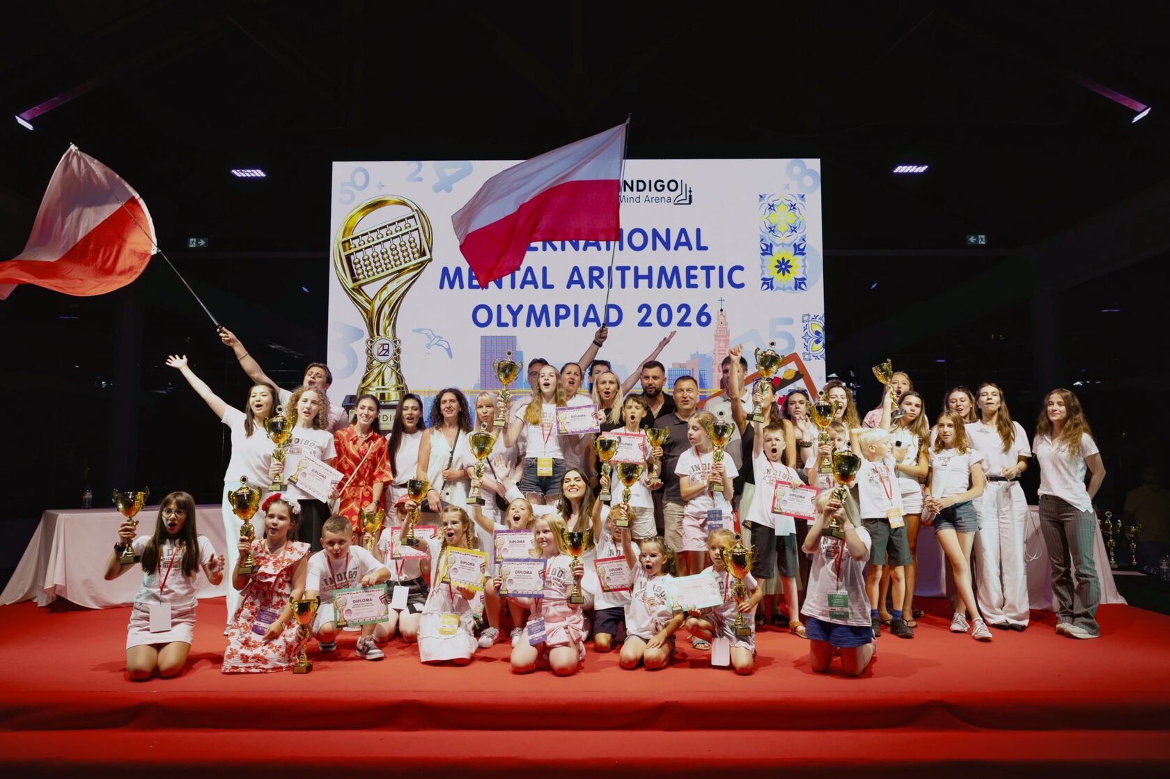 Polska reprezentacja Indigo Mental Club świętuje sukcesy na International Mental Arithmetic Olympiad