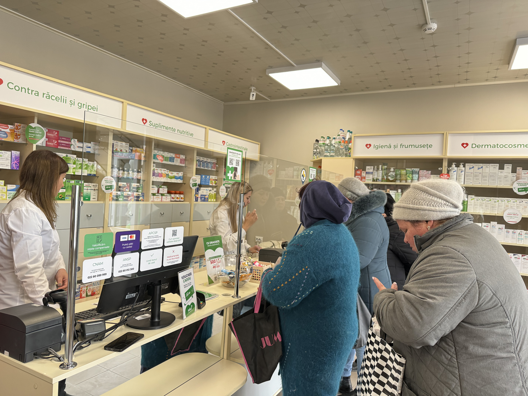 Pharmacist dispensing medication