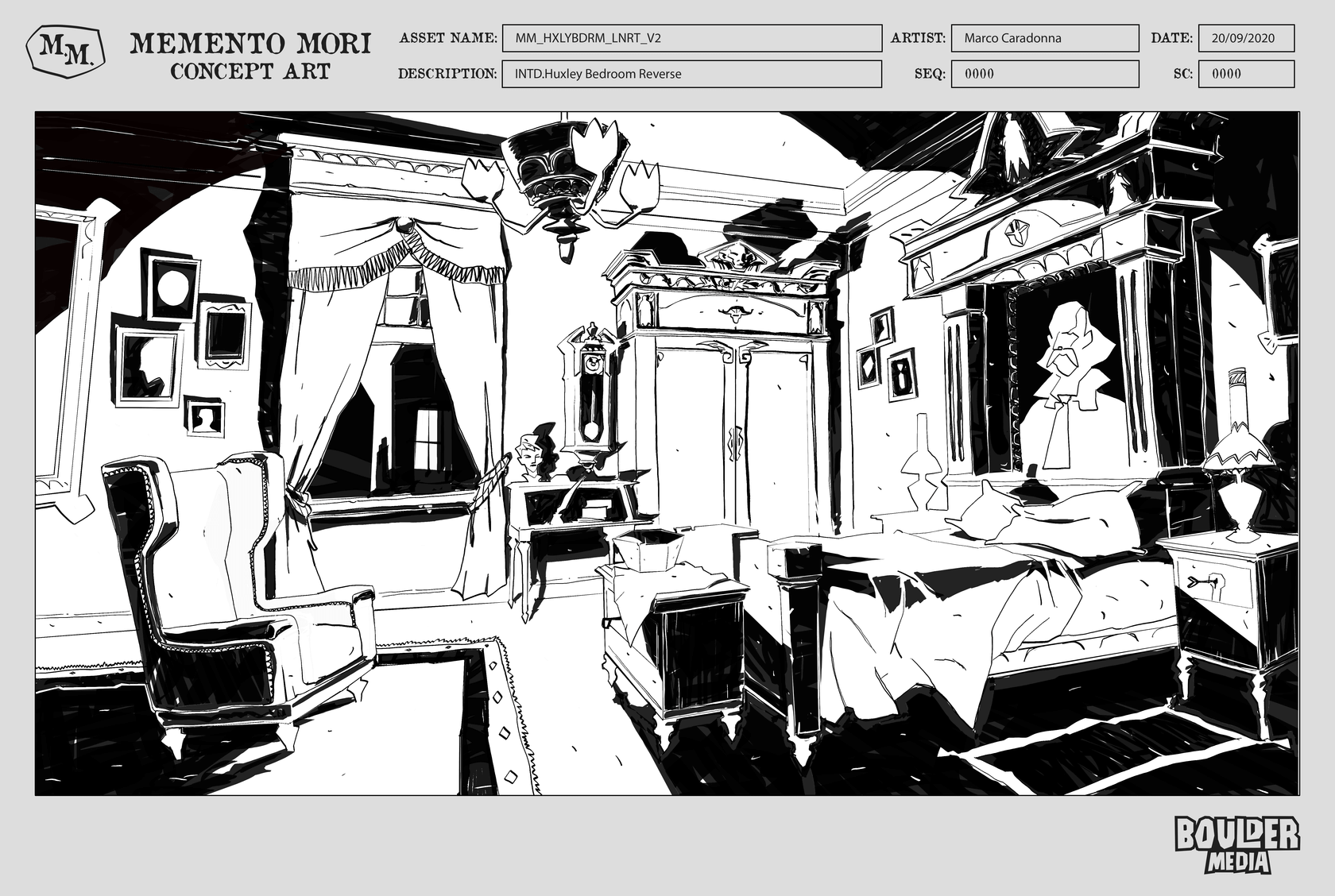 Henry Huxley bedroom