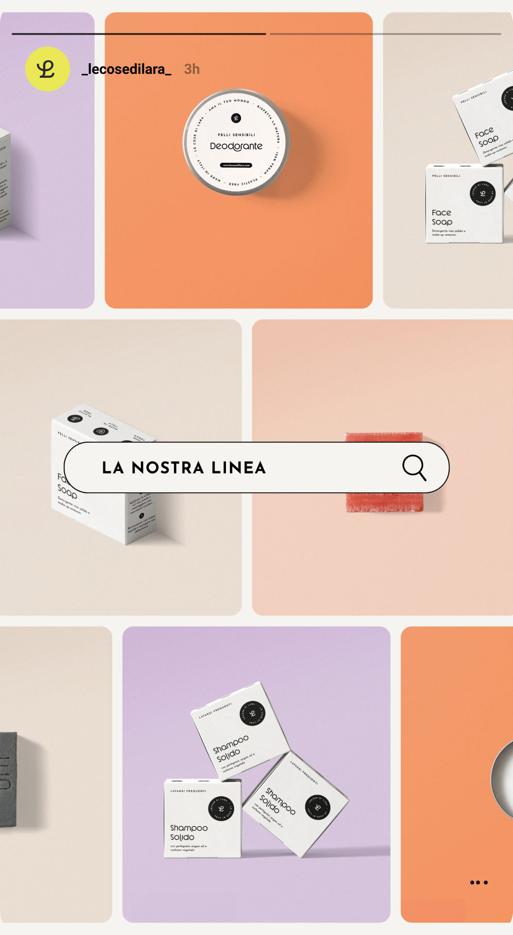 Aesthetic social media post showcasing Le Cose di Lara’s mission: sustainable, handmade, and eco-conscious living.